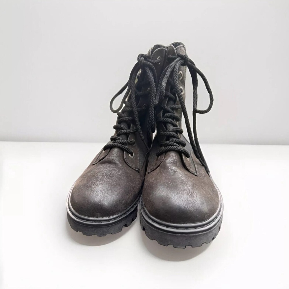 Blowfish malibu high top vegan leather boots black women's size 9.5